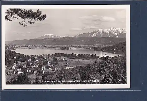 AK Krumpendorf am Wörthersee mit Hochobir 1956