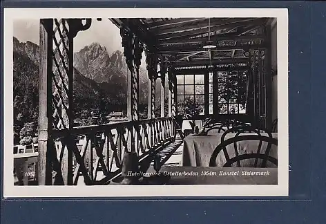 AK Hotelterrasse Gstatterboden Ennstal Steiermark 1930