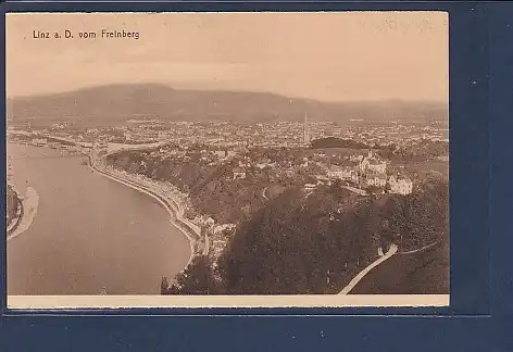 AK Linz a.D. vom Freinberg 1930