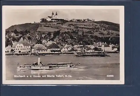 AK Marbach a. d. Donau mit Maria Taferl 1952
