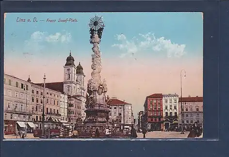 AK Linz a. D. - Franz Josef Platz 1912