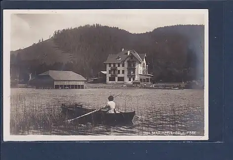 AK Mariazell - Erlaufsee ( Ruderboot) 1943