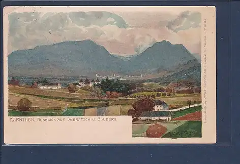 AK Kärnten Ausblick auf Dobratsch u. Bluberg 1910