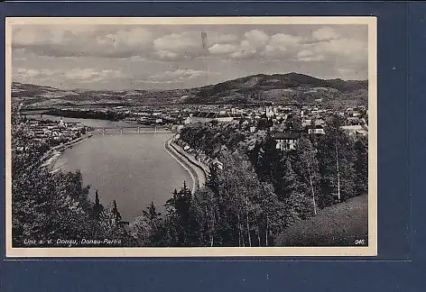 AK Linz a. d. Donau Donau Partie 1933