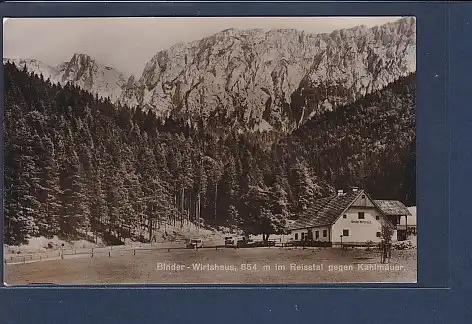 AK Binder Wirtshaus im Reisstal gegen Kahlmäuer 1958