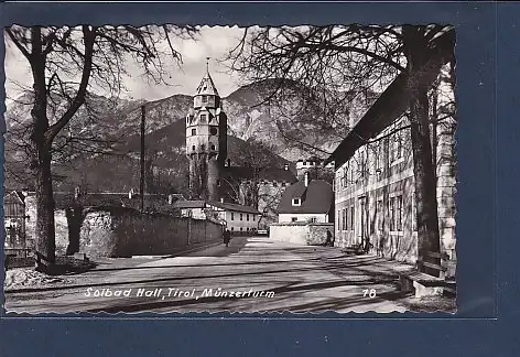 AK Solbad Hall Tirol Münzerturm 1960