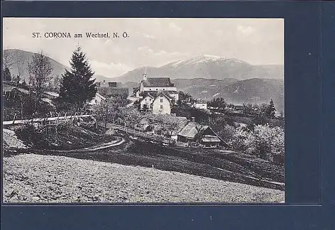 AK St. Corona am Wechsel N.Ö. 1920