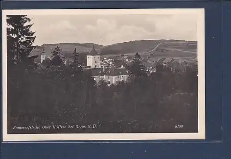 AK Sommerfrische Ober Höflein bei Geras N.D. 1950