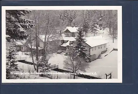 AK Erholungsheim der Meisterkrankenhaus Kirchberg a. Wechsel 1963
