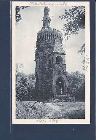 AK Habsburgwarte am Hemannskogel 1924