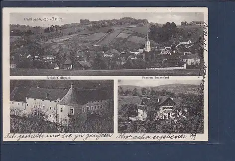 AK Gallspach 3.Ansichten Pension Sonnenhof 1929