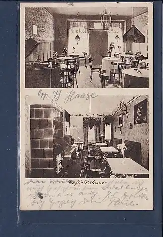 AK Cafe Roland Oppeln Malapanerstr. 79 2.Ansichten 1931