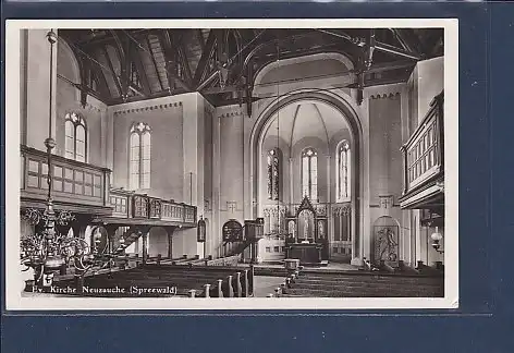 AK Ev. Kirche Neuzauche ( Spreewald) 1940