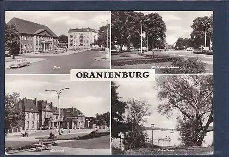 AK Oranienburg 4.Ansichten Post - Bahnhof 1984
