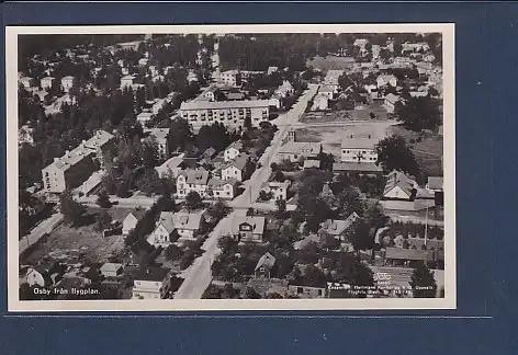 AK Osby fran Flygplan 1940