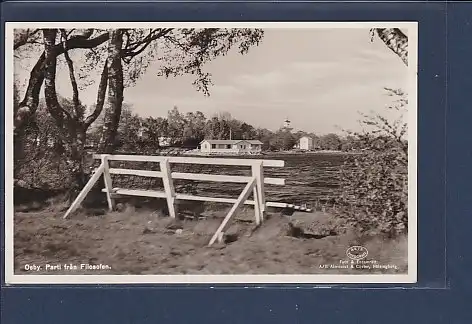 AK Osby Parti fran Filosofen 1940