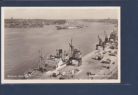 AK Stockholm Motiv fran Strömmen 1954