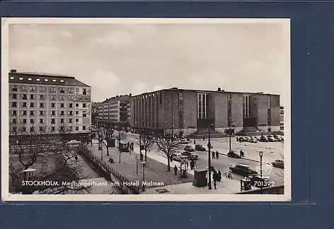 AK Stockholm Medborgarhuset och Hotell Malmen 1956