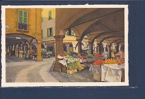 AK Lugano Portici di Via Pessina 1939