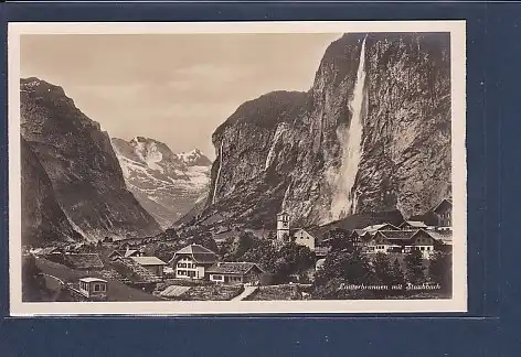 AK Lauterbrunnen mit Staubbach 1930