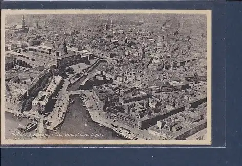 AK Kobenhavn Flyve Foto Udsigt over Byen 1952