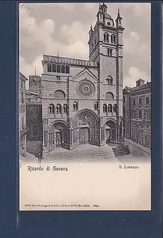 AK Ricordo di Genova S. Lorenzo 1930