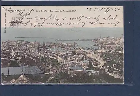 AK Genova - Panorama dal Ristorante Righ 1904