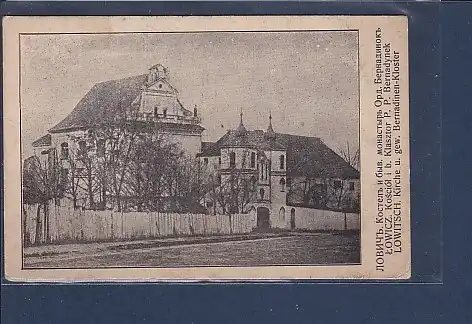 AK Lowitsch Kirche u. gew. Bernadinen Kloster 1930
