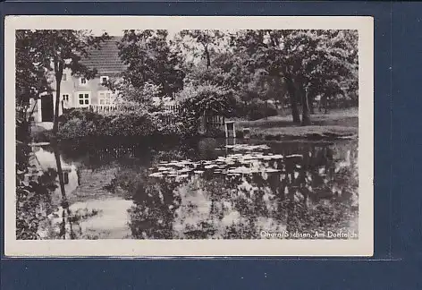 AK Ohorn / Sachsen Am Dorfteich 1953