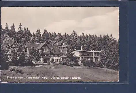AK Fremdenheim Helenenhof Kurort Oberbärenburg 1957