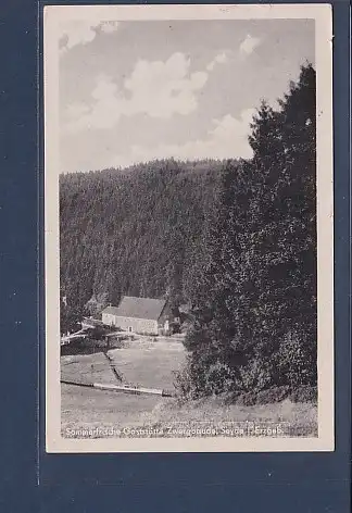 AK Sommerfrische Gaststätte Zwergbaude Seyde i. Erzgeb. 1957