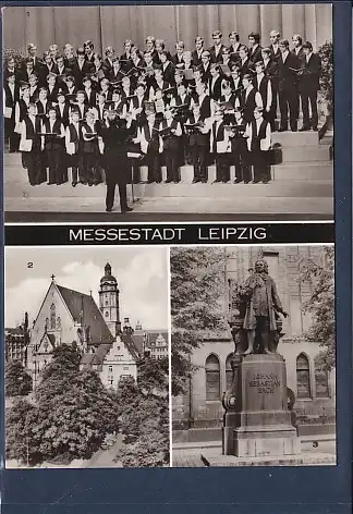AK Messestadt Leipzig 3.Ansichten Thomanerchor 1973