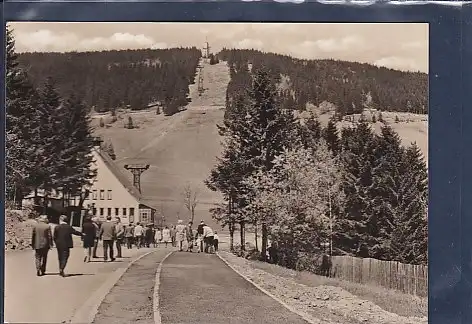 AK Oberwiesenthal Talstation der Drahtseilbahn zum Fichtelberg 1974