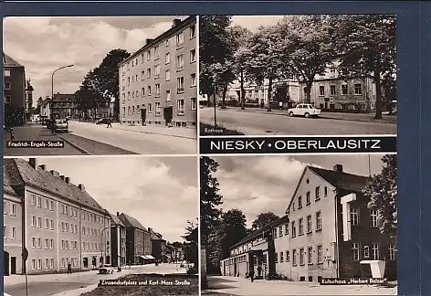 AK Niesky Oberlausitz 4.Ansichten Friedrich Engels Straße 1972