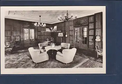 AK FDGB Ferienheim Hermann Danz Friedrichroda Raum der Deutsch Polnischen Freundschaft 1954