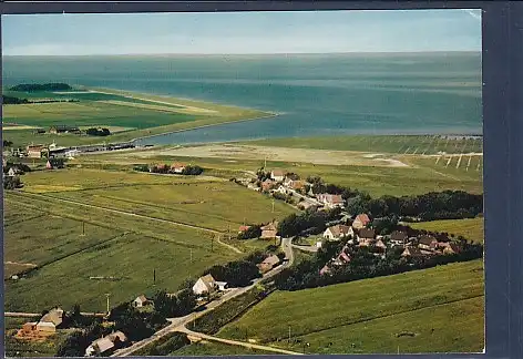 AK Nordsee Insel Pellworm Luftaufnahme 1970