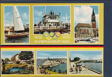 AK Olympiastadt Kiel 1936 - 1972 6.Ansichten 1970