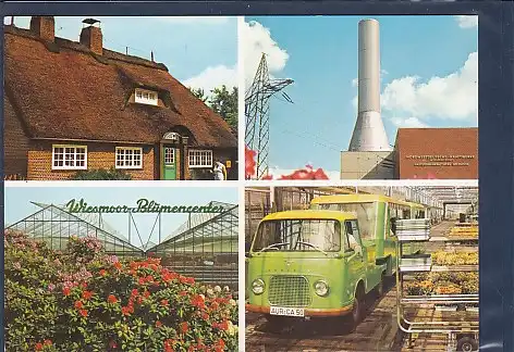 AK Blumengemeinde Wiesmoor 4.Ansichten Gasturbinenkraftwerk 1970