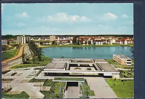 AK Wolfsburg Einkaufszentrum Teichbreite mit Blick auf Tiergartenbreite 1980