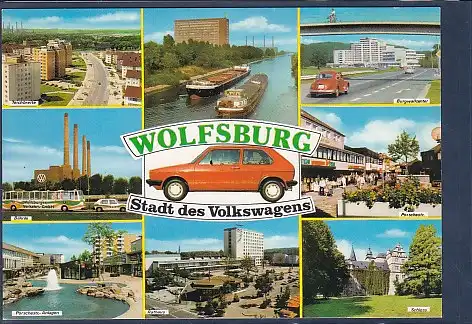 AK Wolfsburg Stadt des Volkswagen 8.Ansichten 1974