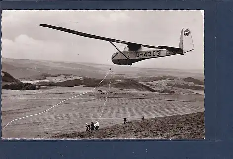 AK Wasserkuppe 950m Segelflug Hangstart 1960