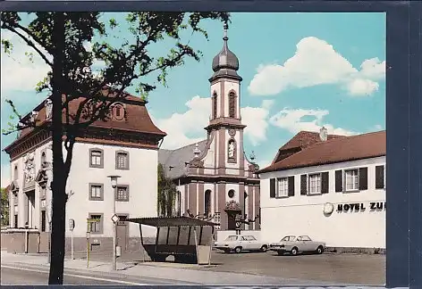 AK Heusenstamm bei Offenbach Torbau und Kirche 1970