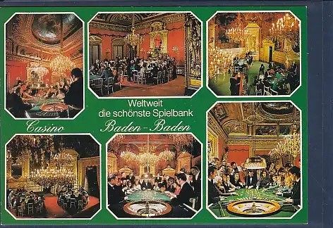 AK Weltweit die schönste Spielbank Baden Baden Casino 6.Ansichten 1988