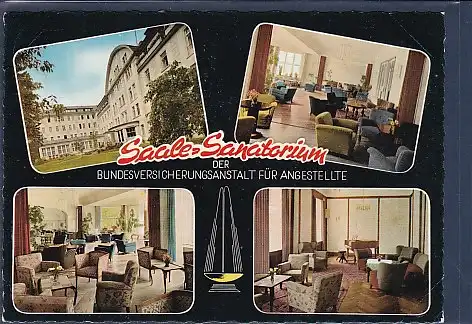 AK Saale Sanatorium der BFA Bad Kissingen 4.Ansichten 1962