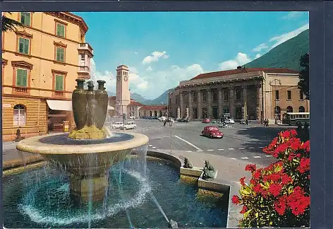 AK Bozen - Bahnhofplatz 1970