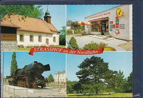 AK Strasshof an der Nordbahn 4.Ansichten Kaufhaus Baumgartner 1980