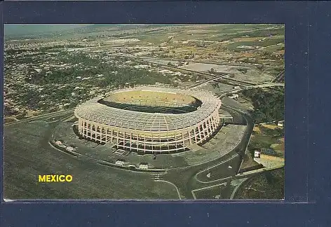 AK A Panoramic view of the Aztec Stadium Mexico City 1960