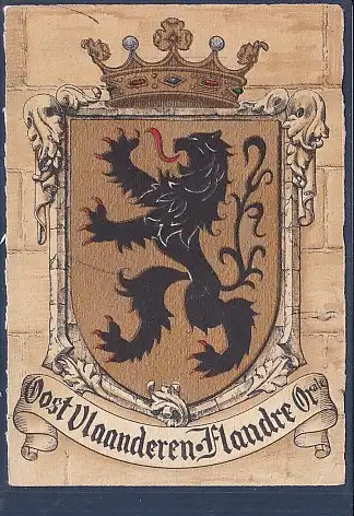 AK Wappen Oost Vlaanderen Flandre Orale 1955