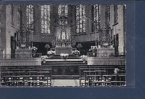 AK Luxembourg Interieur de la Cathedrale L´Autel votif 1959