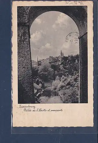 AK Luxembourg Vallee de l´Alzette et remparts 1934